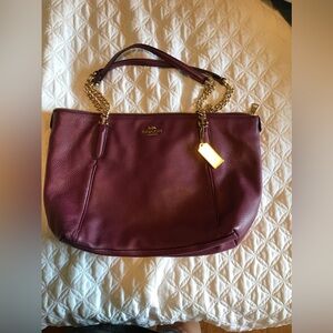 Coach leather handbag
